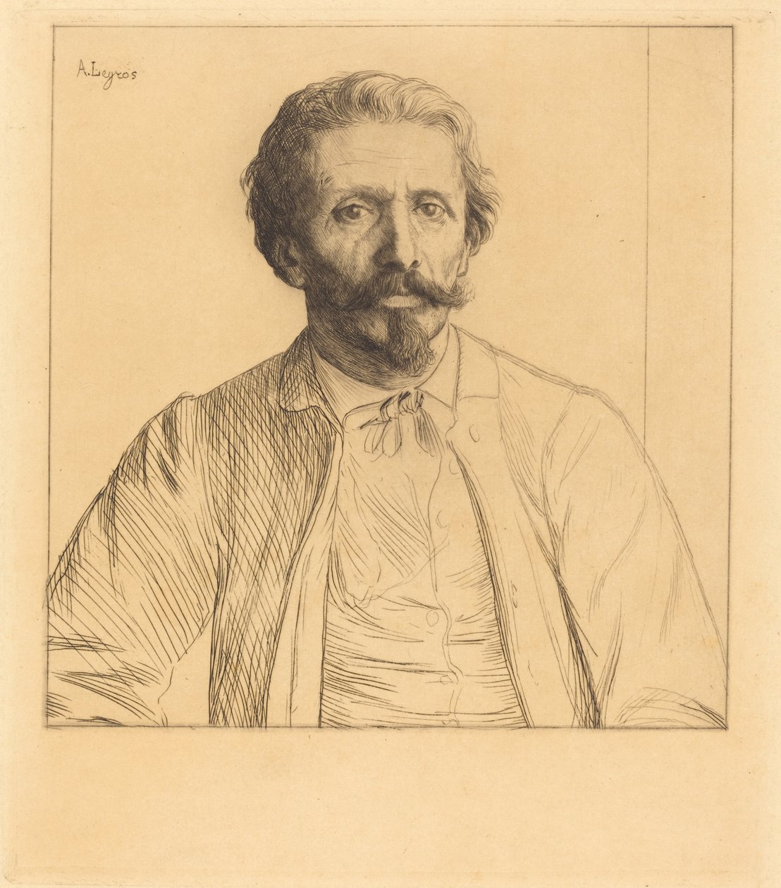 Auguste Delatre. autorstwa Alphonse Legros