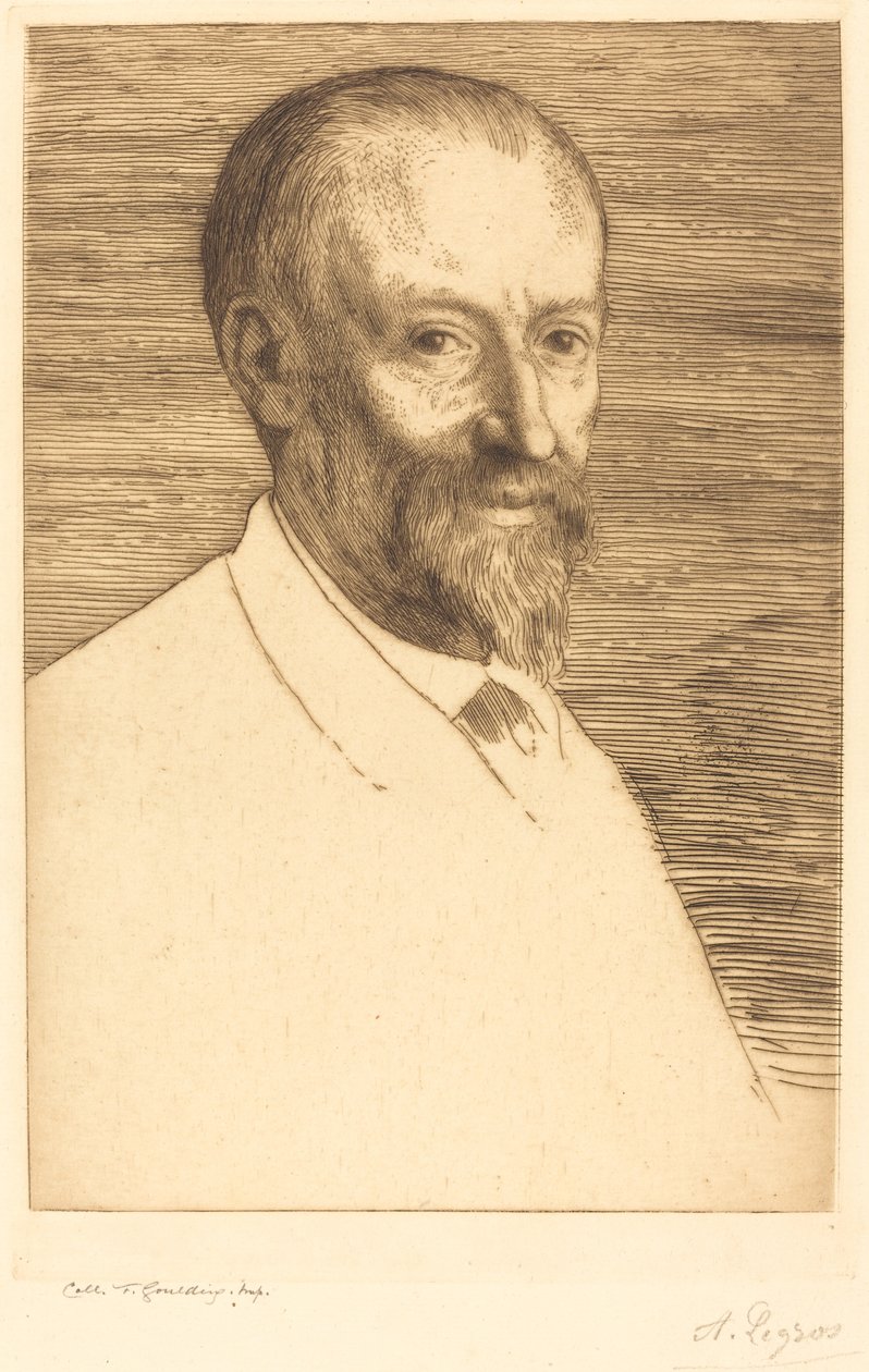 Auguste Poulet-Malassis, druga płyta. autorstwa Alphonse Legros