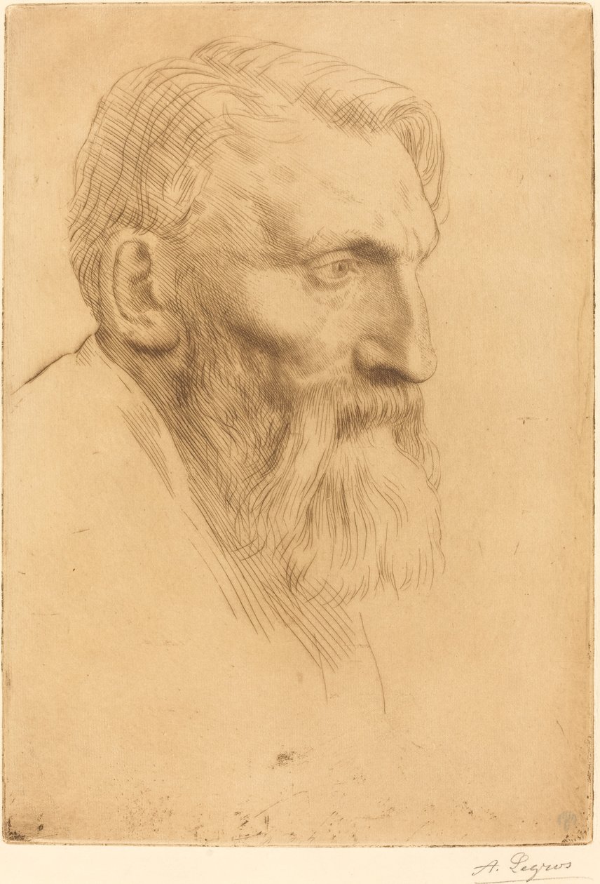 Auguste Rodin autorstwa Alphonse Legros