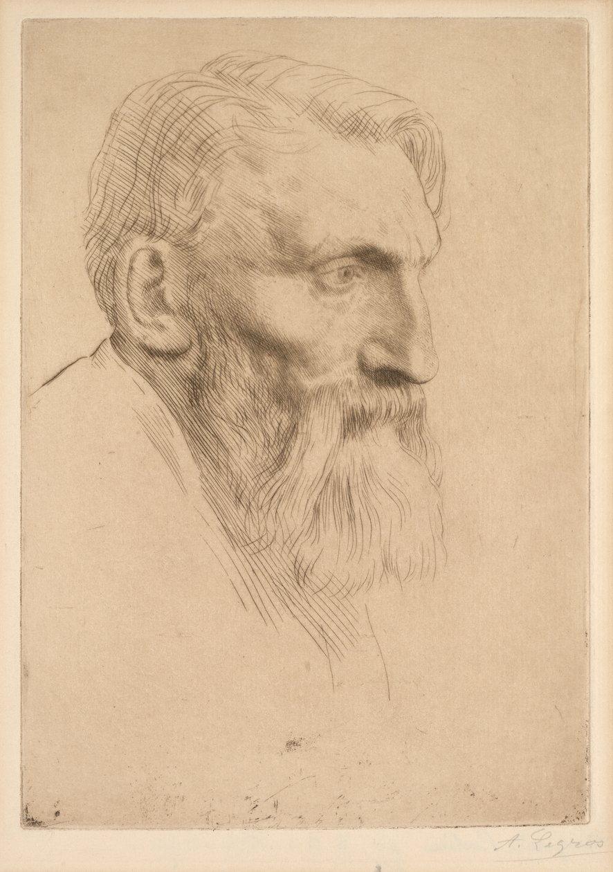 Auguste Rodin autorstwa Alphonse Legros