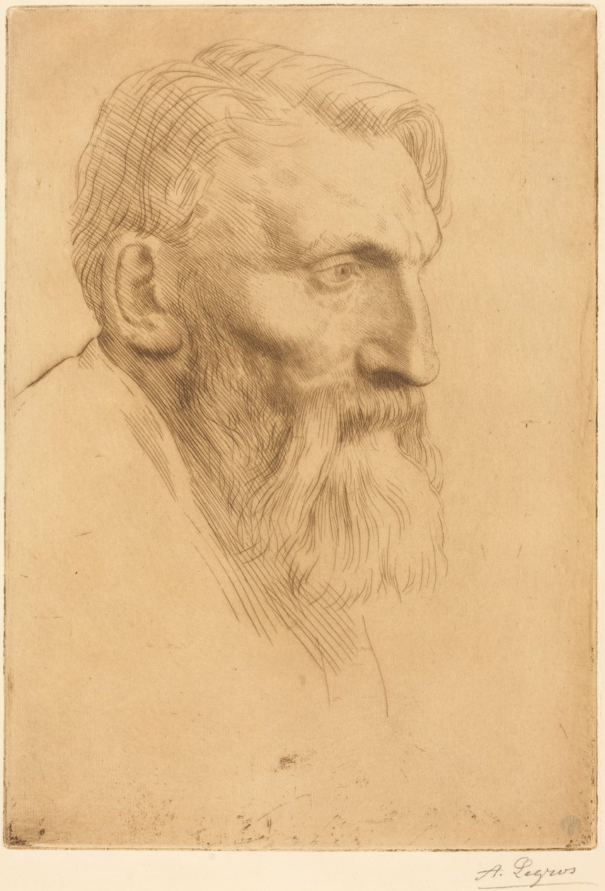 Auguste Rodin autorstwa Alphonse Legros