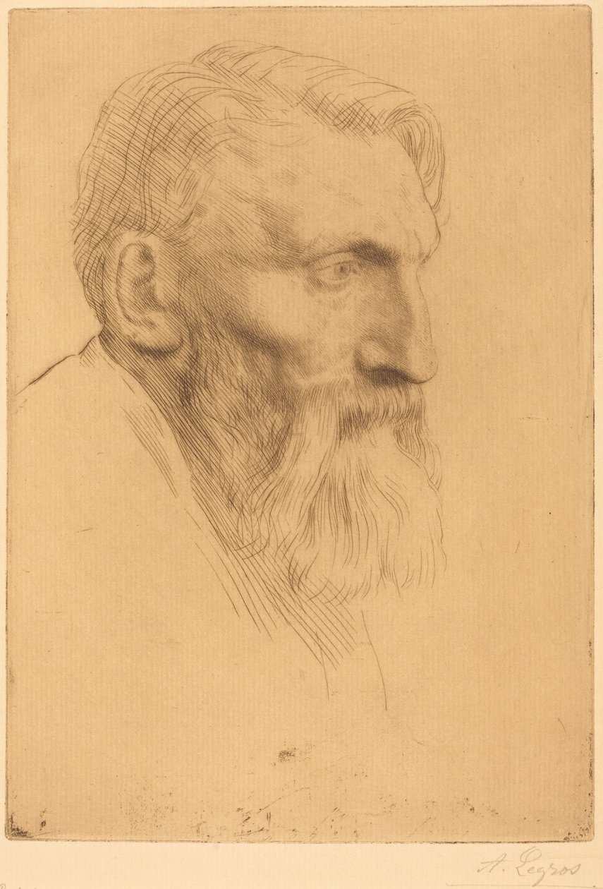 Auguste Rodin autorstwa Alphonse Legros