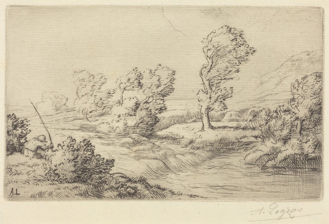 Brzegi Marny autorstwa Alphonse Legros