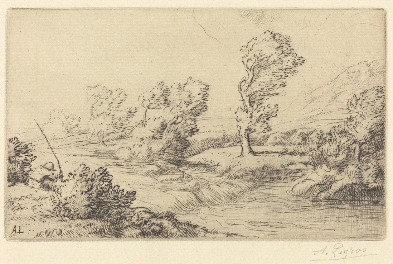 Brzegi Marny Brzeg Marny. autorstwa Alphonse Legros
