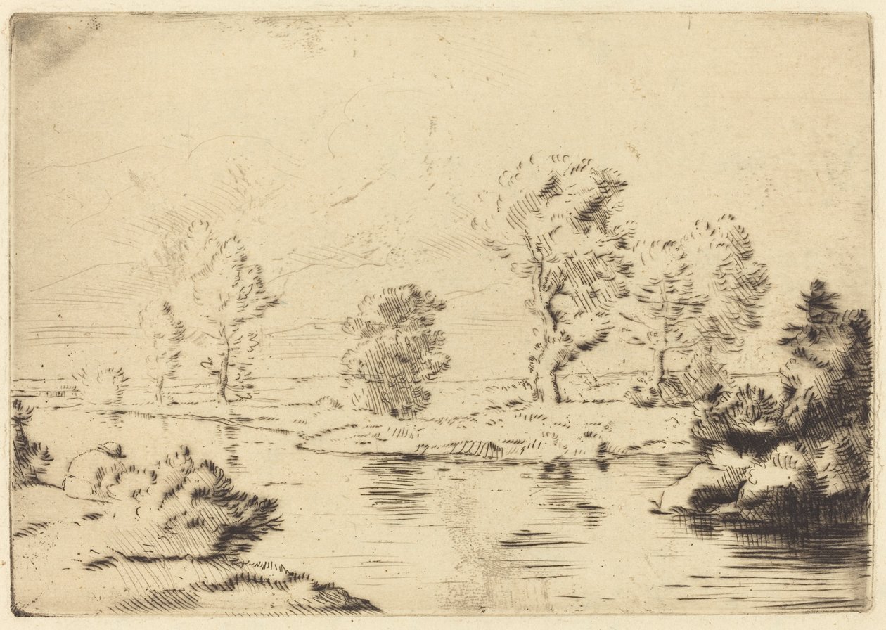 Brzegi Marny Brzeg Marny. autorstwa Alphonse Legros