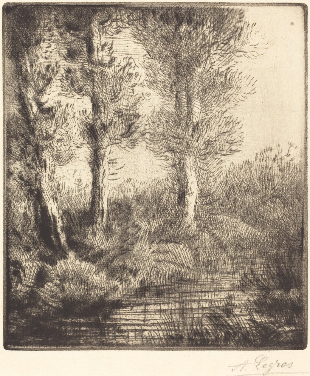Brzegi Saint-Pre (Rive du Saint-Pre) autorstwa Alphonse Legros