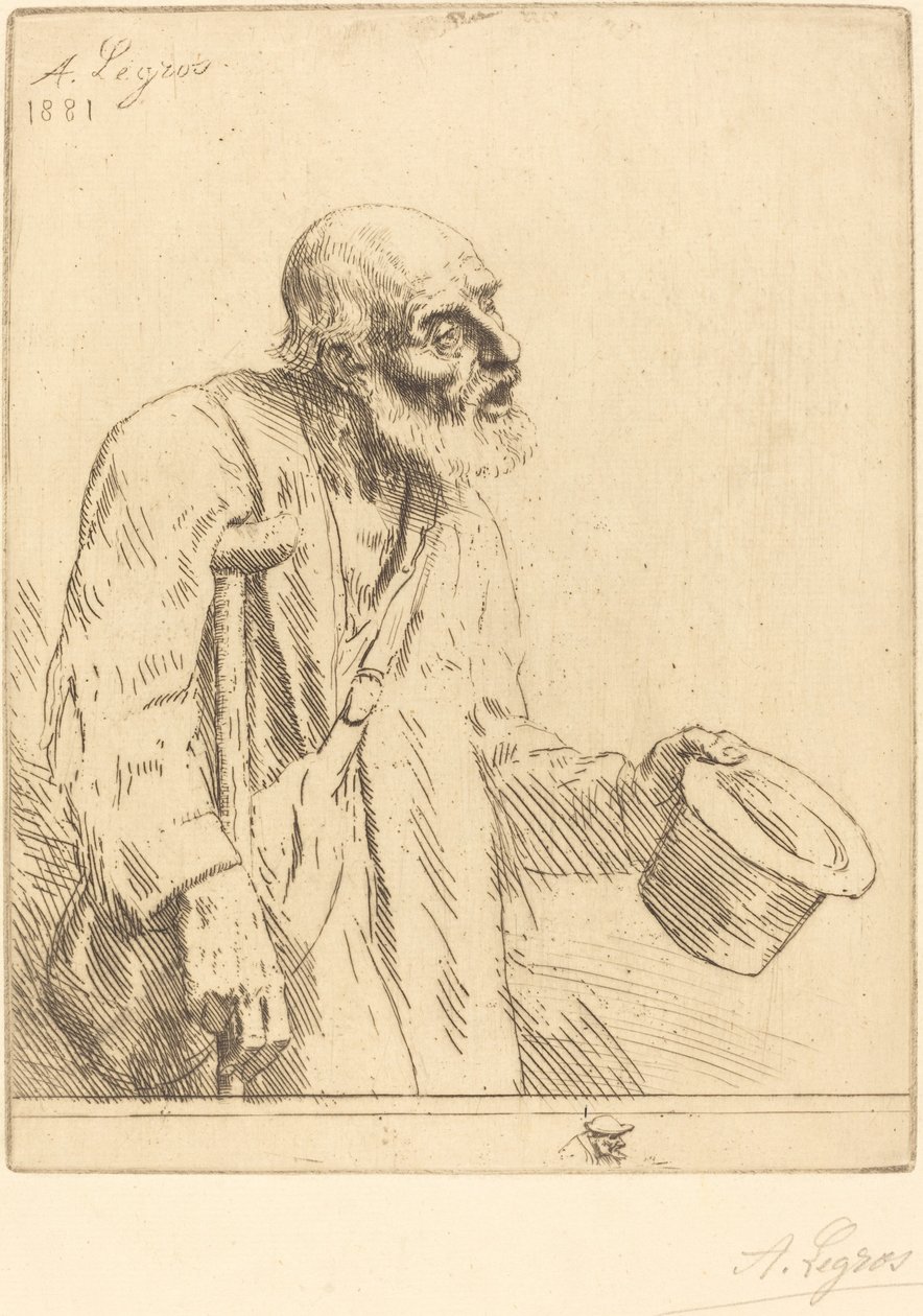 Żebrak (Żebrak) autorstwa Alphonse Legros