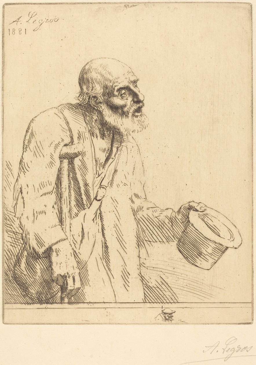 Beggar (Żebrak) autorstwa Alphonse Legros