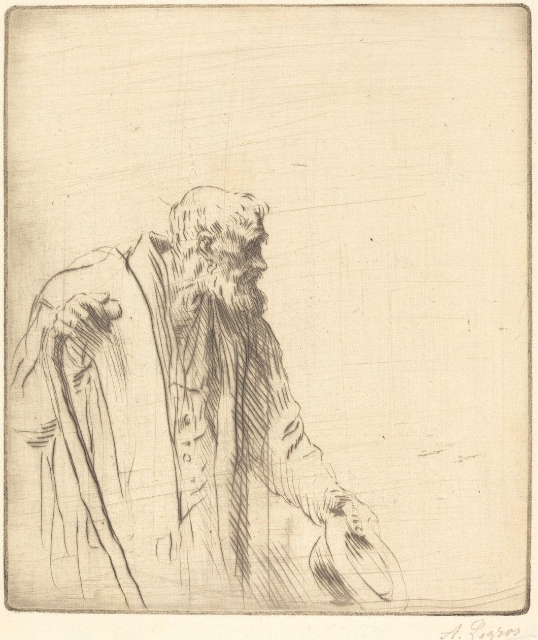 Żebrak (żebrak) autorstwa Alphonse Legros