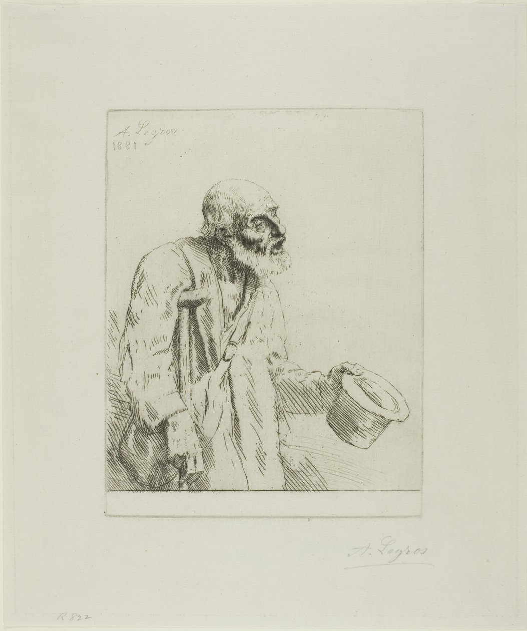 Żebrak z kulami autorstwa Alphonse Legros