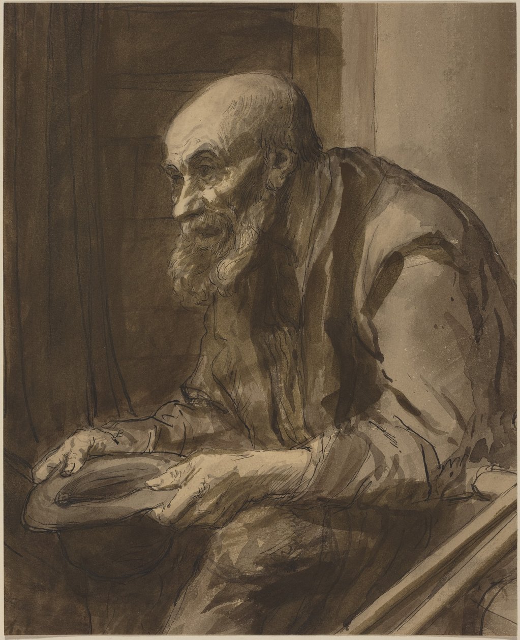 Żebrak z kulami autorstwa Alphonse Legros