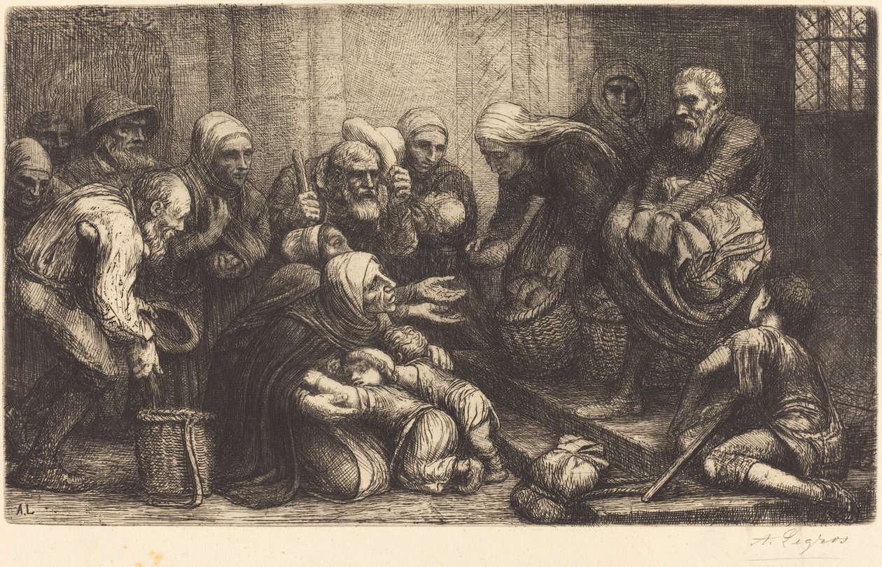 Żebracy z Brukseli autorstwa Alphonse Legros