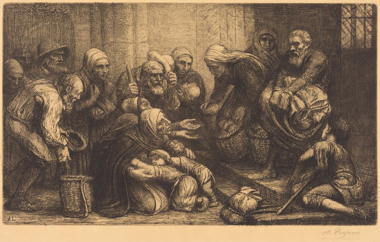 Beggars of Brussels (Żebracy z Brugii) autorstwa Alphonse Legros