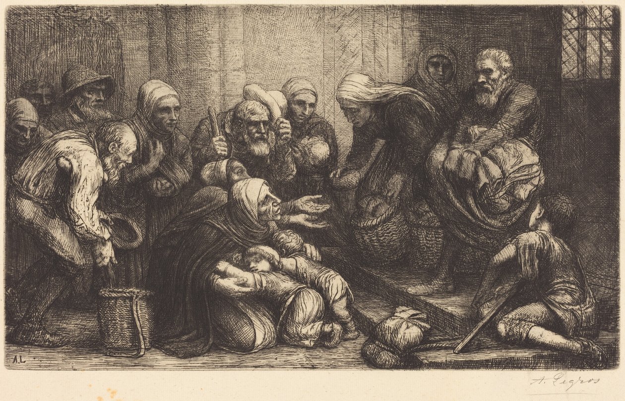 Żebracy z Brukseli (Żebracy z Brugii) autorstwa Alphonse Legros