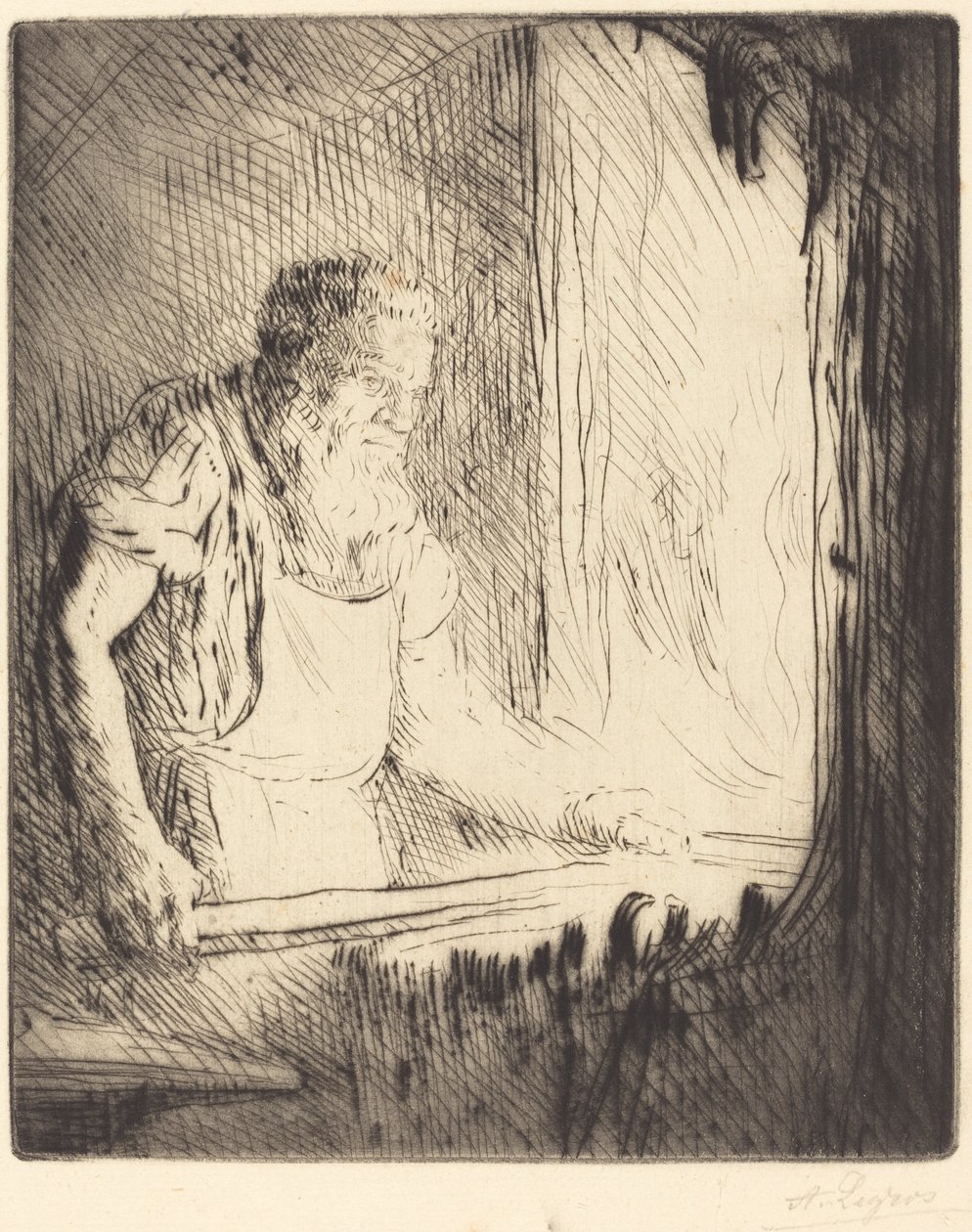 Kowal (Le forgeron) autorstwa Alphonse Legros