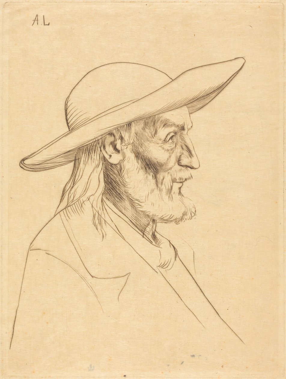 Breton Peasant (Rolnik bretoński) autorstwa Alphonse Legros