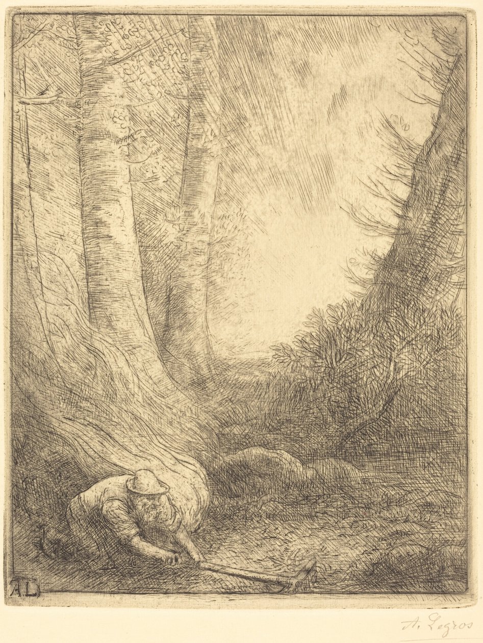 Burning the Grasses (Paliwca traw) autorstwa Alphonse Legros