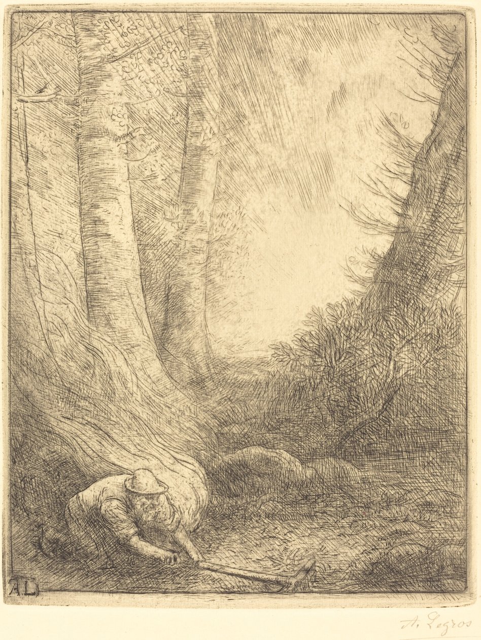 Spalanie traw Palnik do trawy. autorstwa Alphonse Legros
