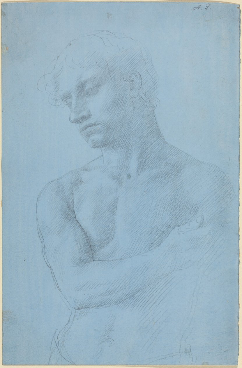 Popiersie nagiego mężczyzny autorstwa Alphonse Legros