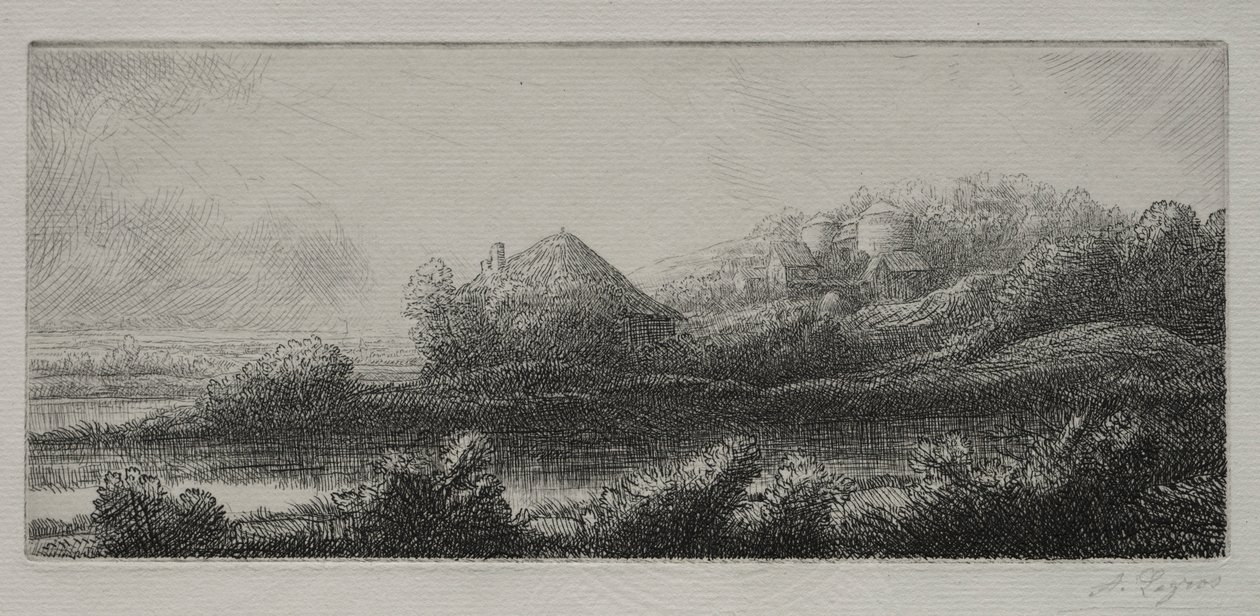 Domek na bagnach. autorstwa Alphonse Legros