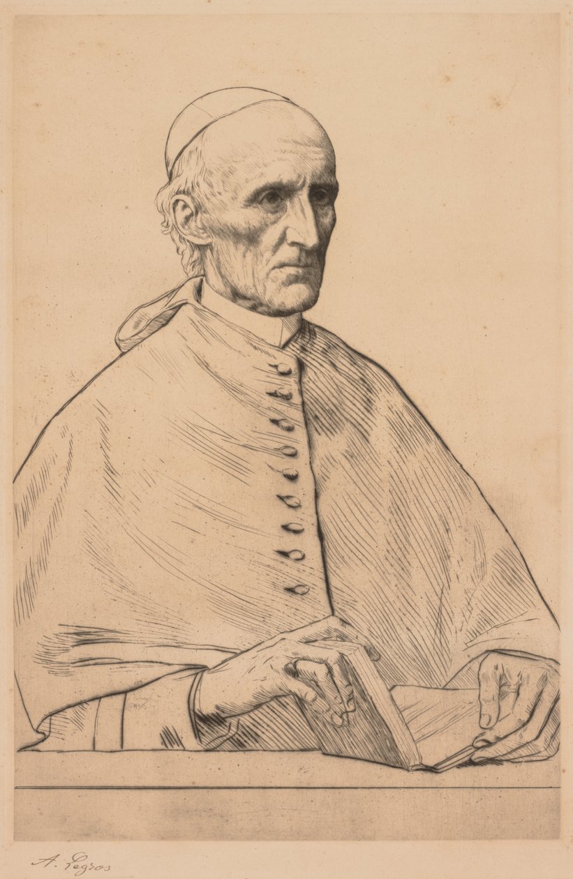Kardynał Manning autorstwa Alphonse Legros