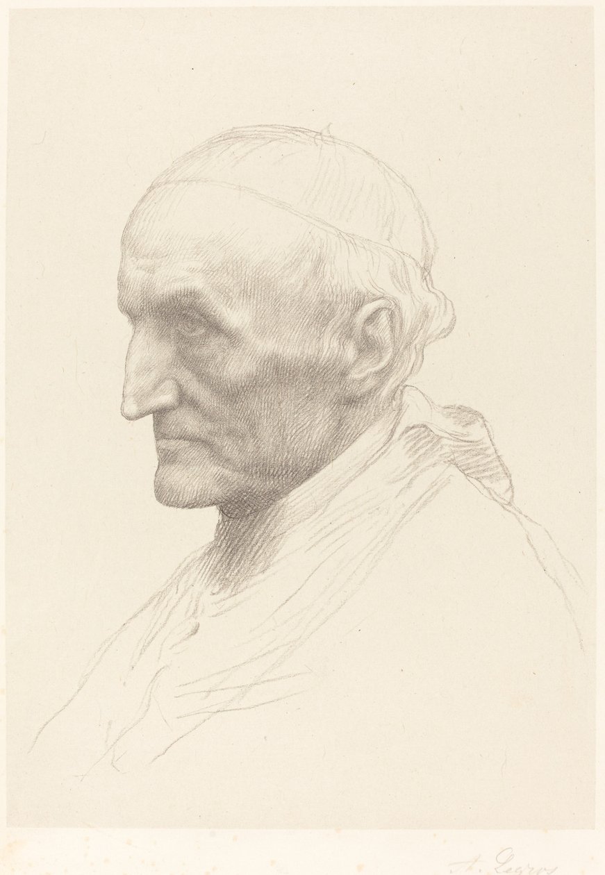 Kardynał Manning, 2. płyta. autorstwa Alphonse Legros