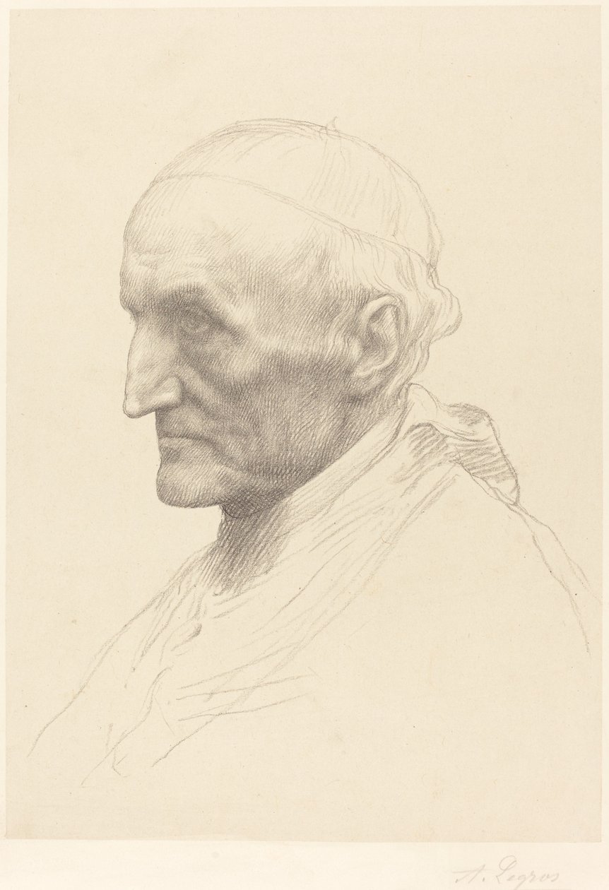 Kardynał Manning, 2. płyta autorstwa Alphonse Legros