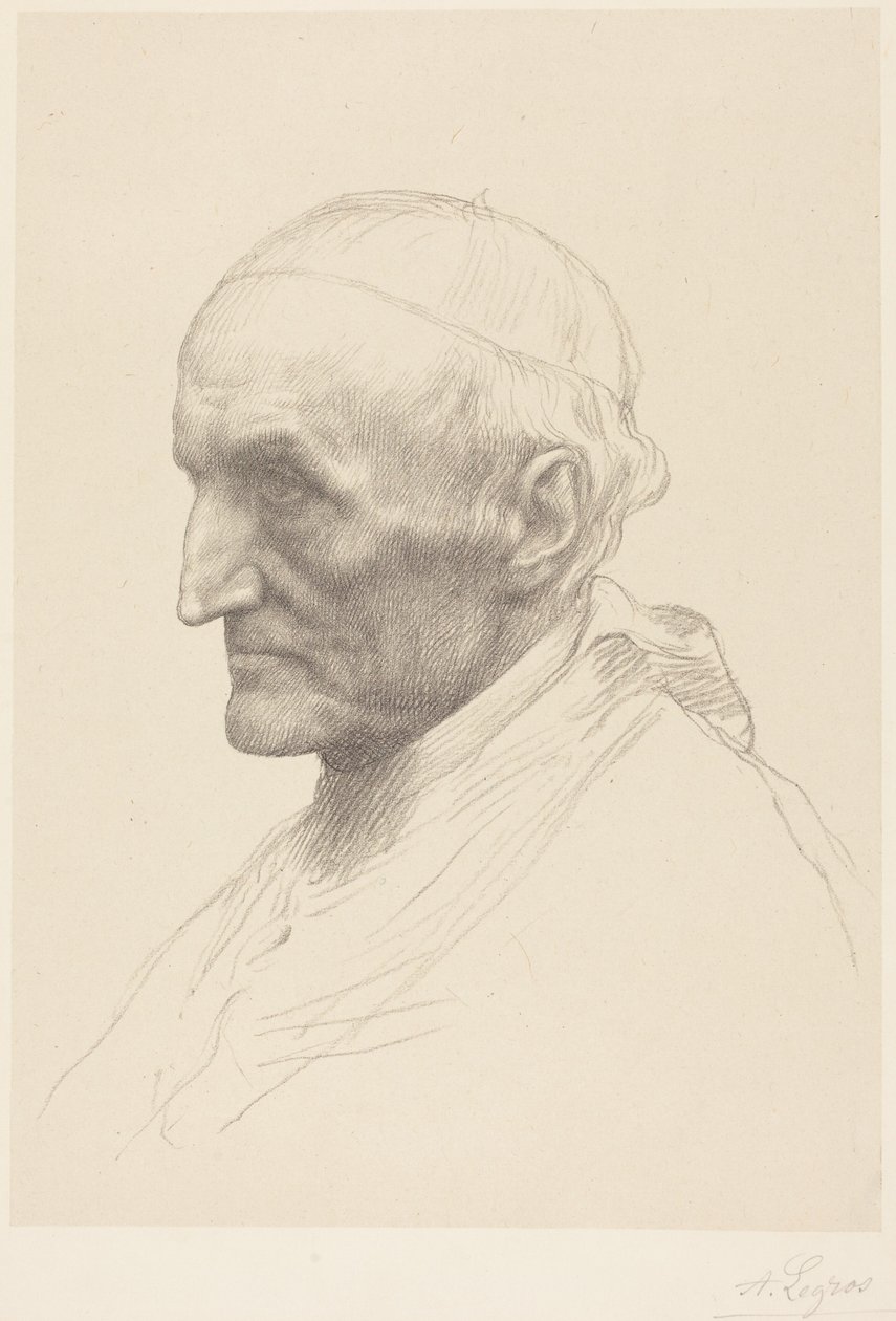 Kardynał Manning, druga tabliczka autorstwa Alphonse Legros
