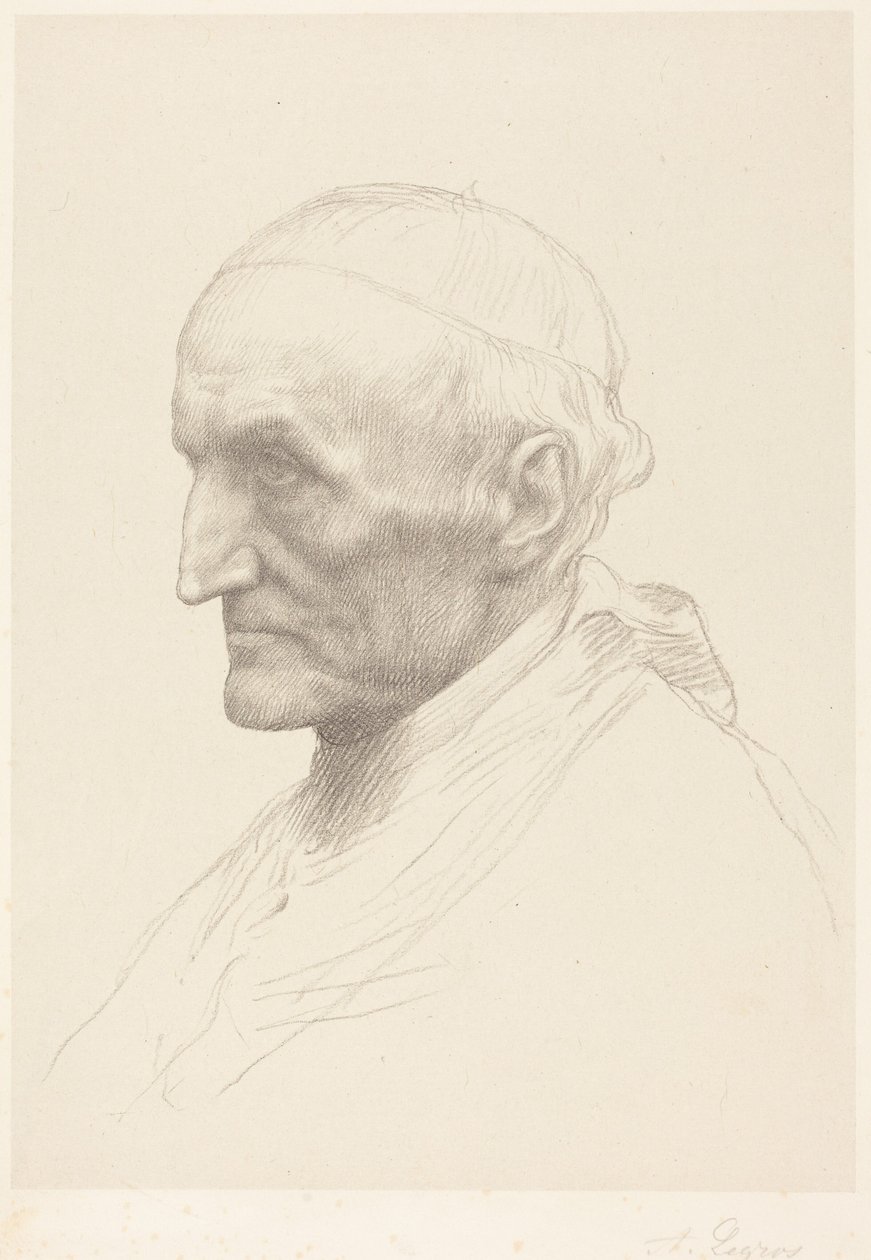 Kardynał Manning, druga tabliczka autorstwa Alphonse Legros
