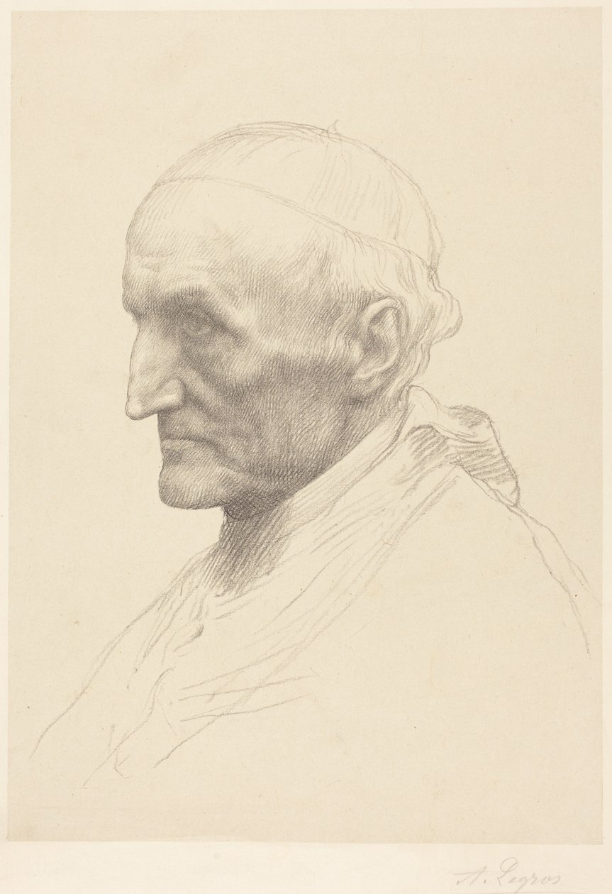 Kardynał Manning, druga tabliczka autorstwa Alphonse Legros