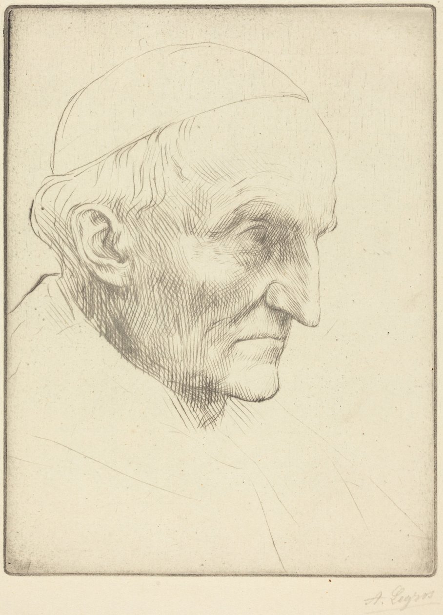 Kardynał Manning, tablica 3 autorstwa Alphonse Legros