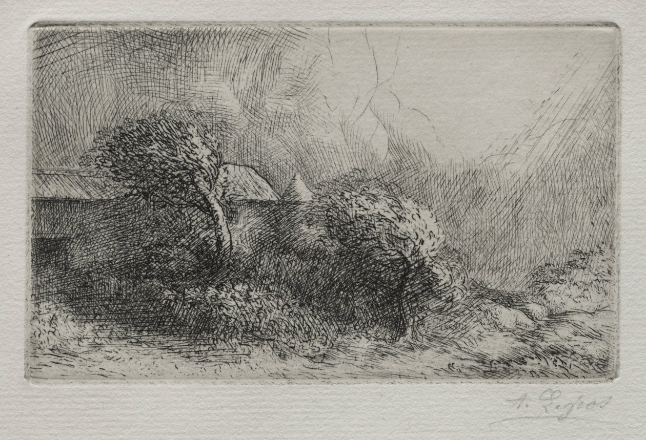 Chailli: Koniec burzy dorage. autorstwa Alphonse Legros