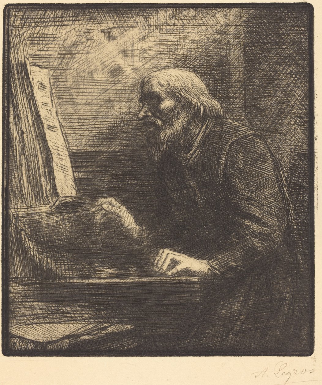 Choirmaster (Kierownik chóru) autorstwa Alphonse Legros
