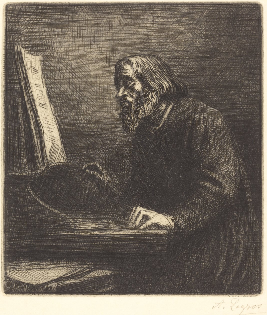 Chórmistrz Chórmistrz. autorstwa Alphonse Legros