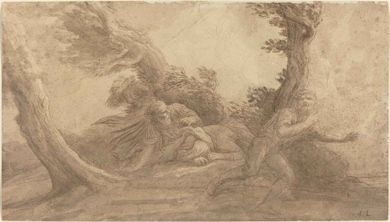 Grzmot. autorstwa Alphonse Legros