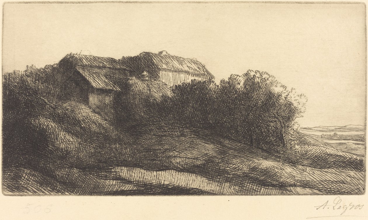 Domek na zboczu Domek na zboczu. autorstwa Alphonse Legros