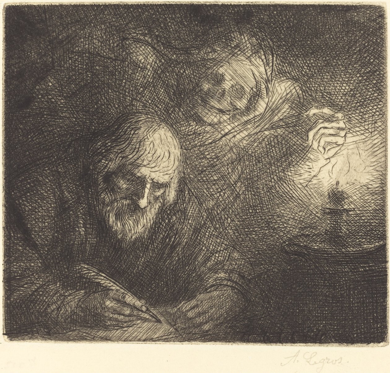Śmierć i filozof Śmierć i filozof. autorstwa Alphonse Legros