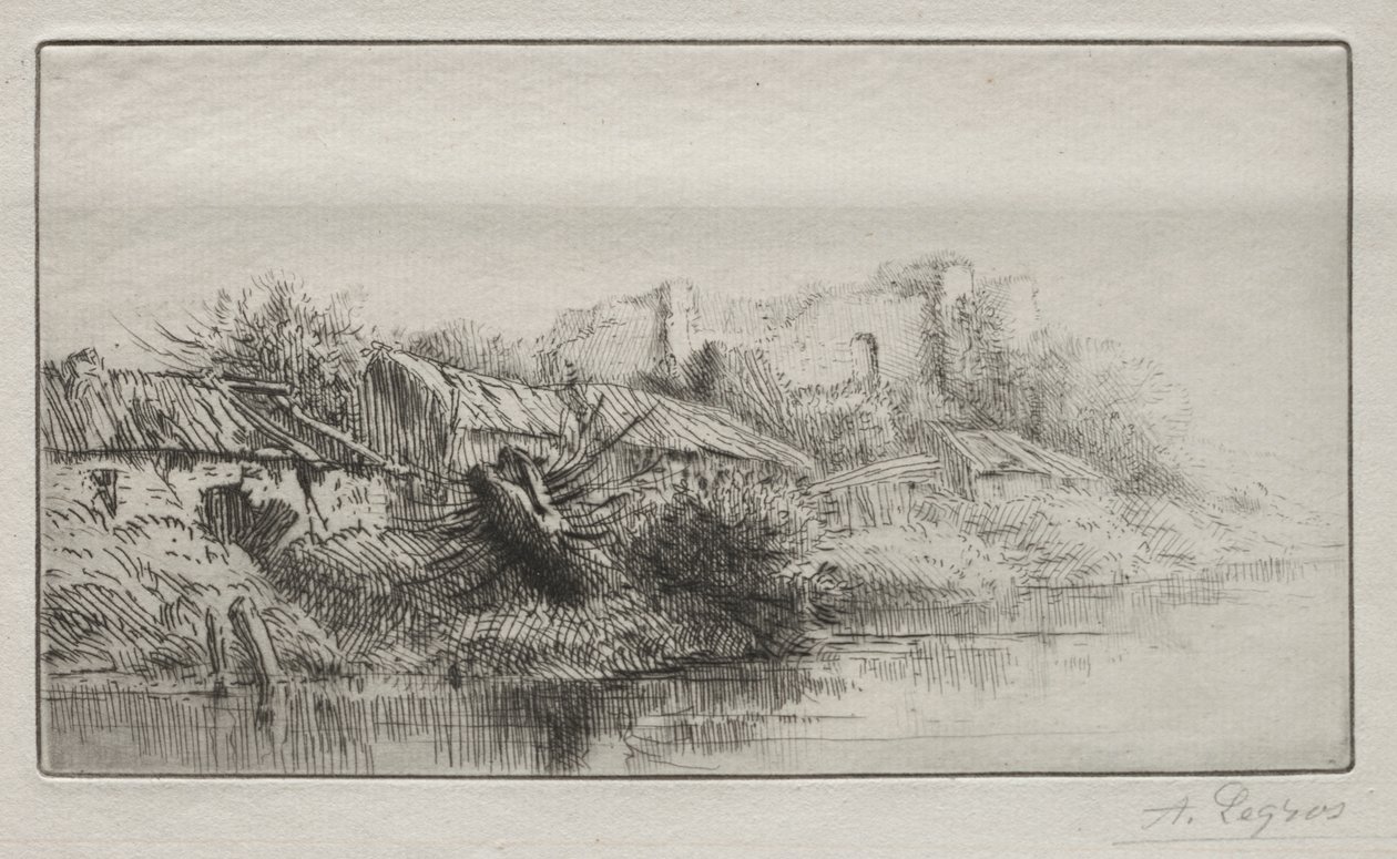 Opuszczona wioska autorstwa Alphonse Legros