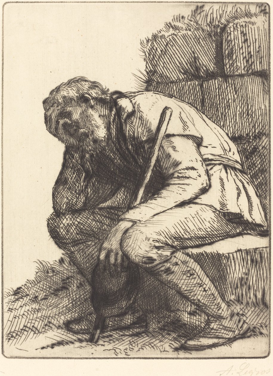Zdesperowany człowiek autorstwa Alphonse Legros
