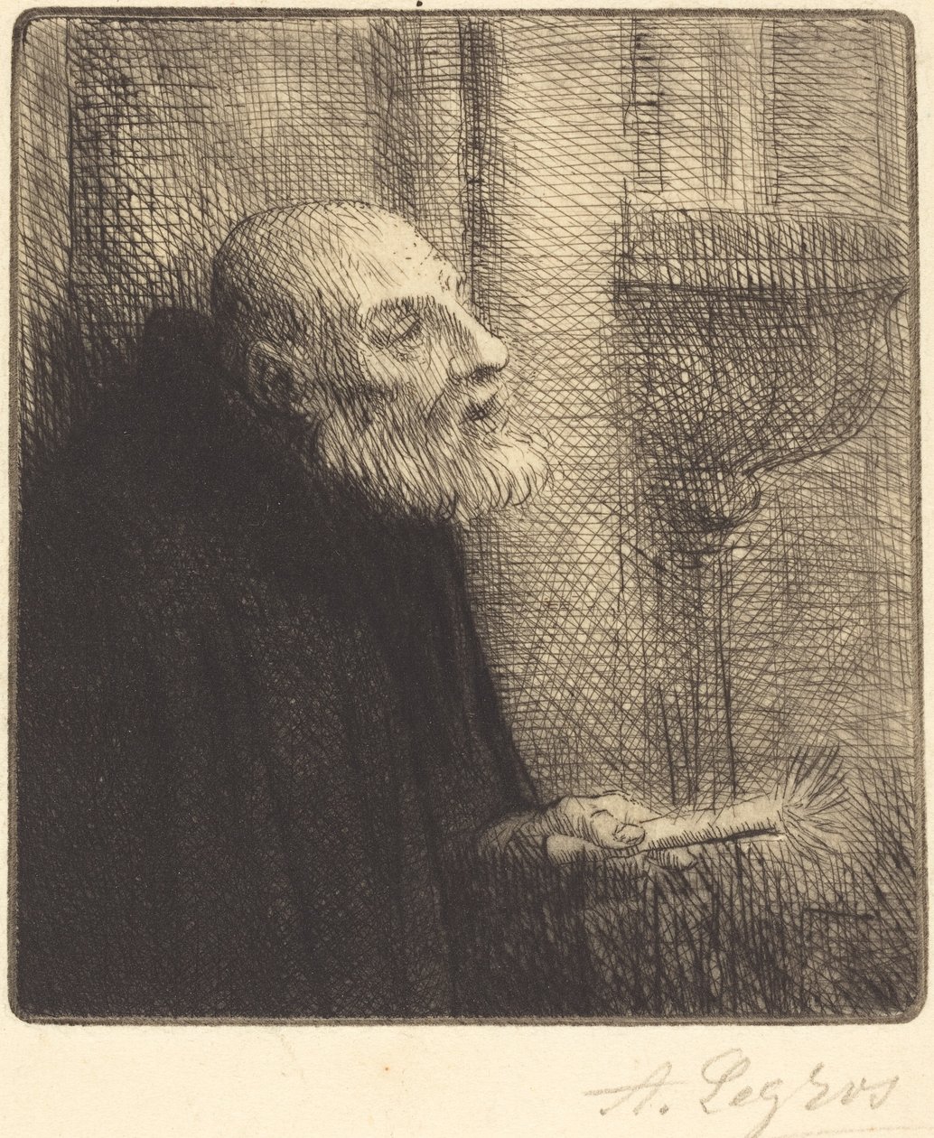 Dystrybutor Wody Święconej Życzliwy dawca wody. autorstwa Alphonse Legros
