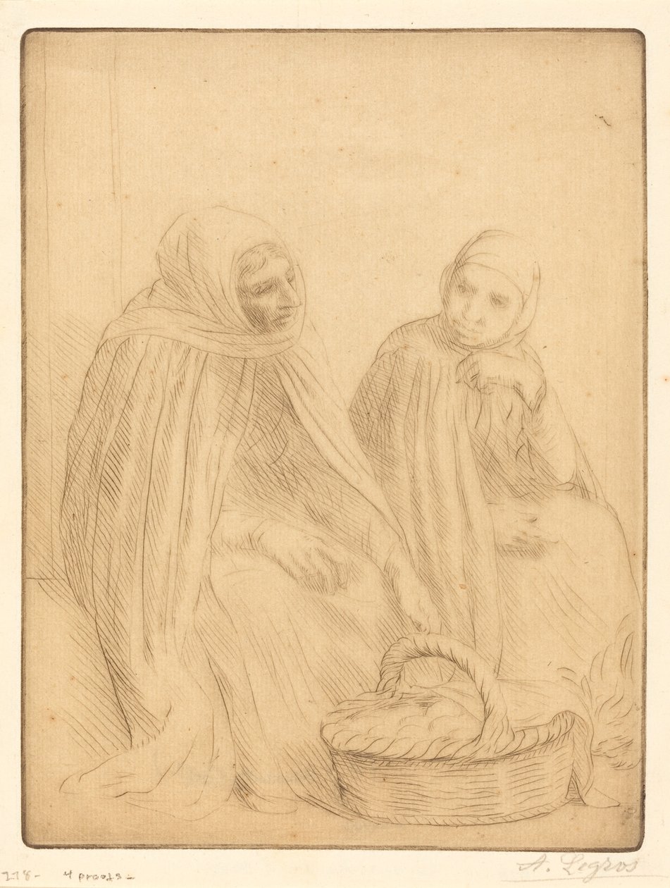 Sprzedawcy jaj, pierwszy talerz autorstwa Alphonse Legros