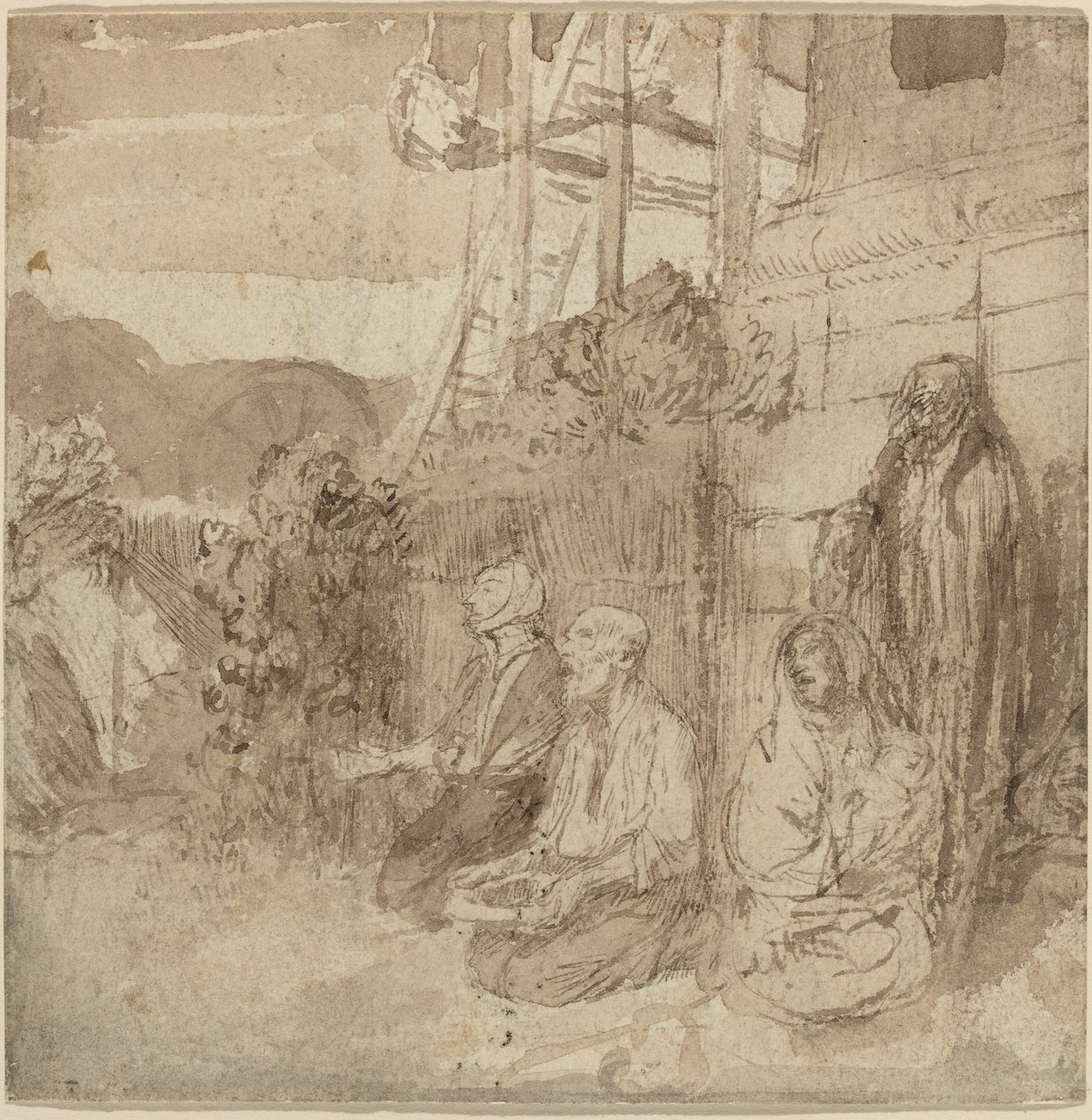 Angielscy żebracy autorstwa Alphonse Legros