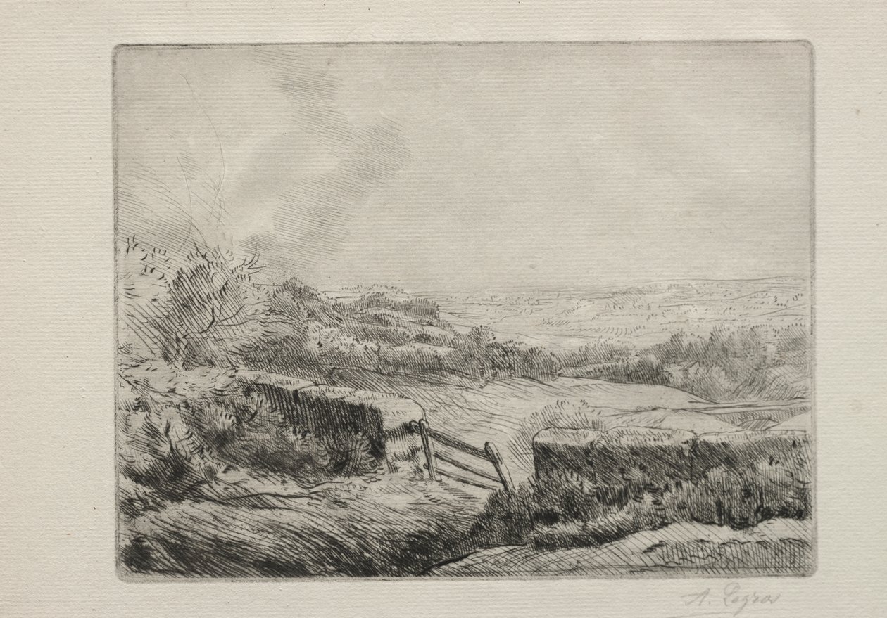 Wejście na pole autorstwa Alphonse Legros