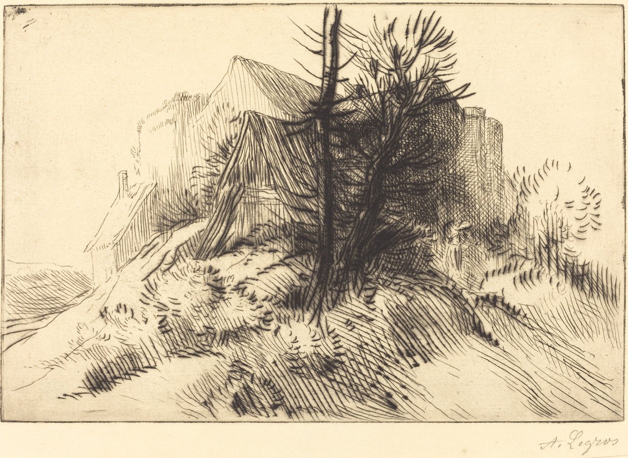 Farma w zimie autorstwa Alphonse Legros