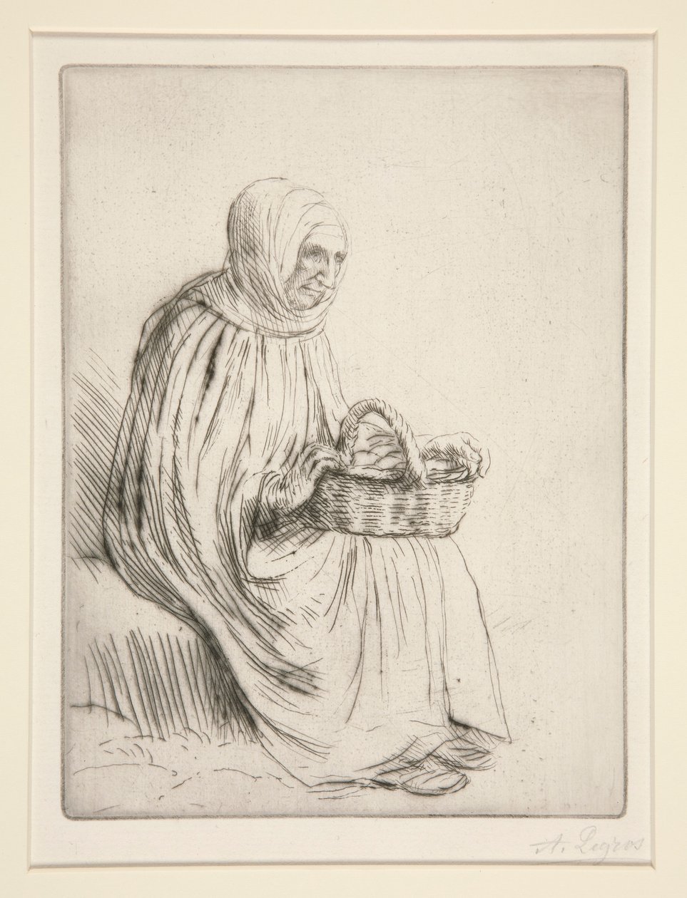 Kobieta na Rynku autorstwa Alphonse Legros