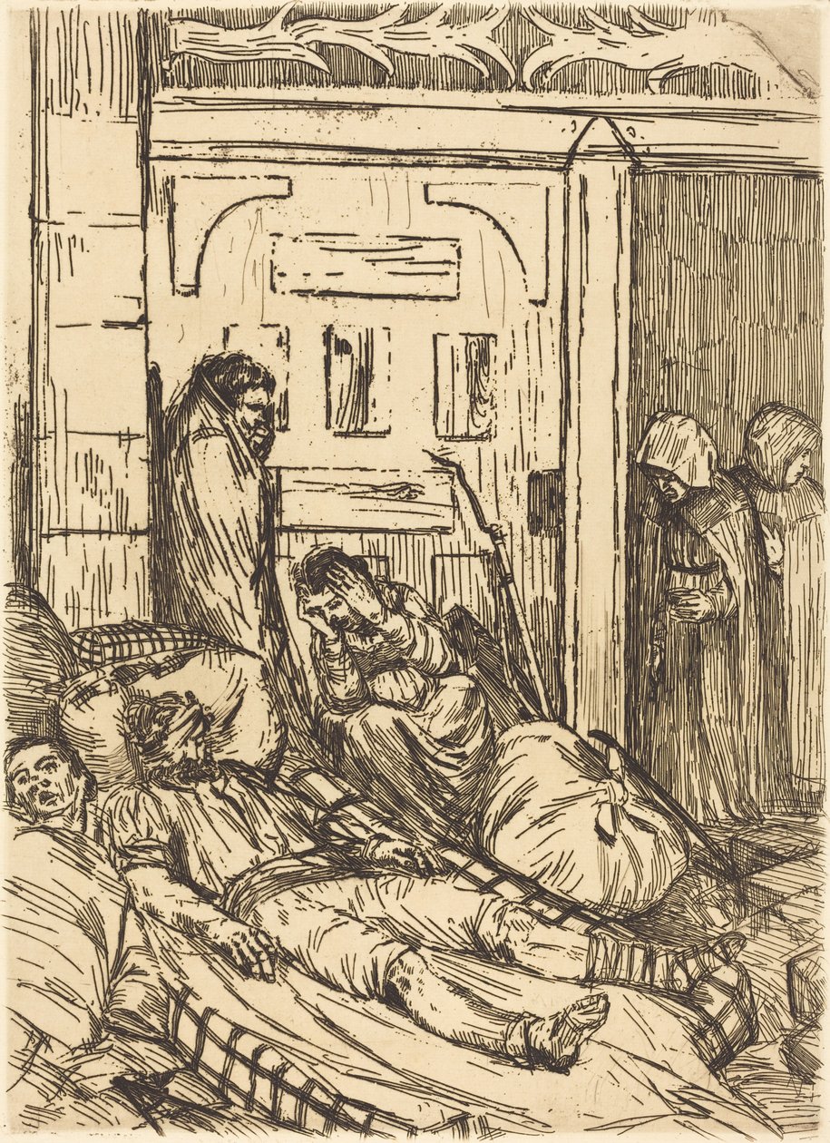 Szpital polowy (Ambulans) autorstwa Alphonse Legros