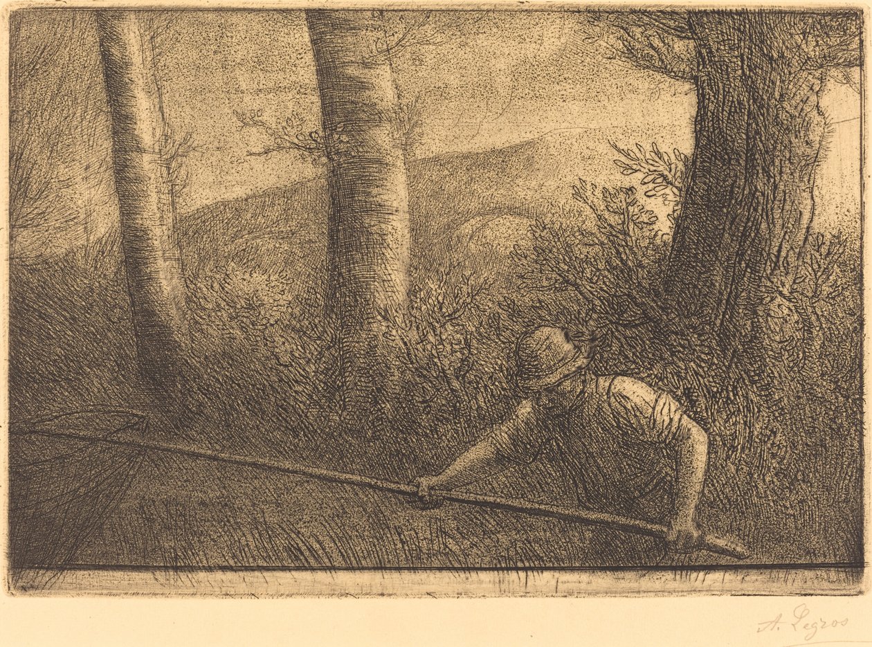 Rybak z obręczą (La peche a la problem) autorstwa Alphonse Legros