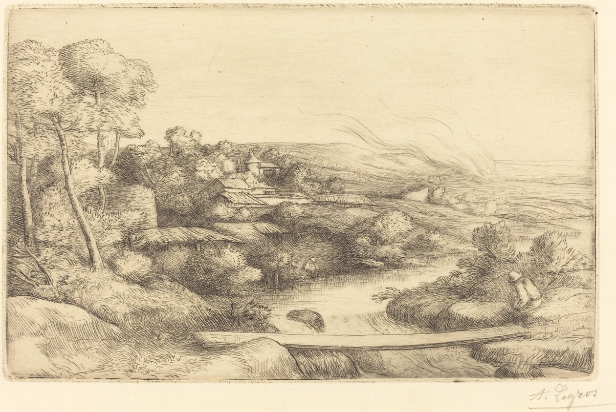 Kładka Kładka. autorstwa Alphonse Legros