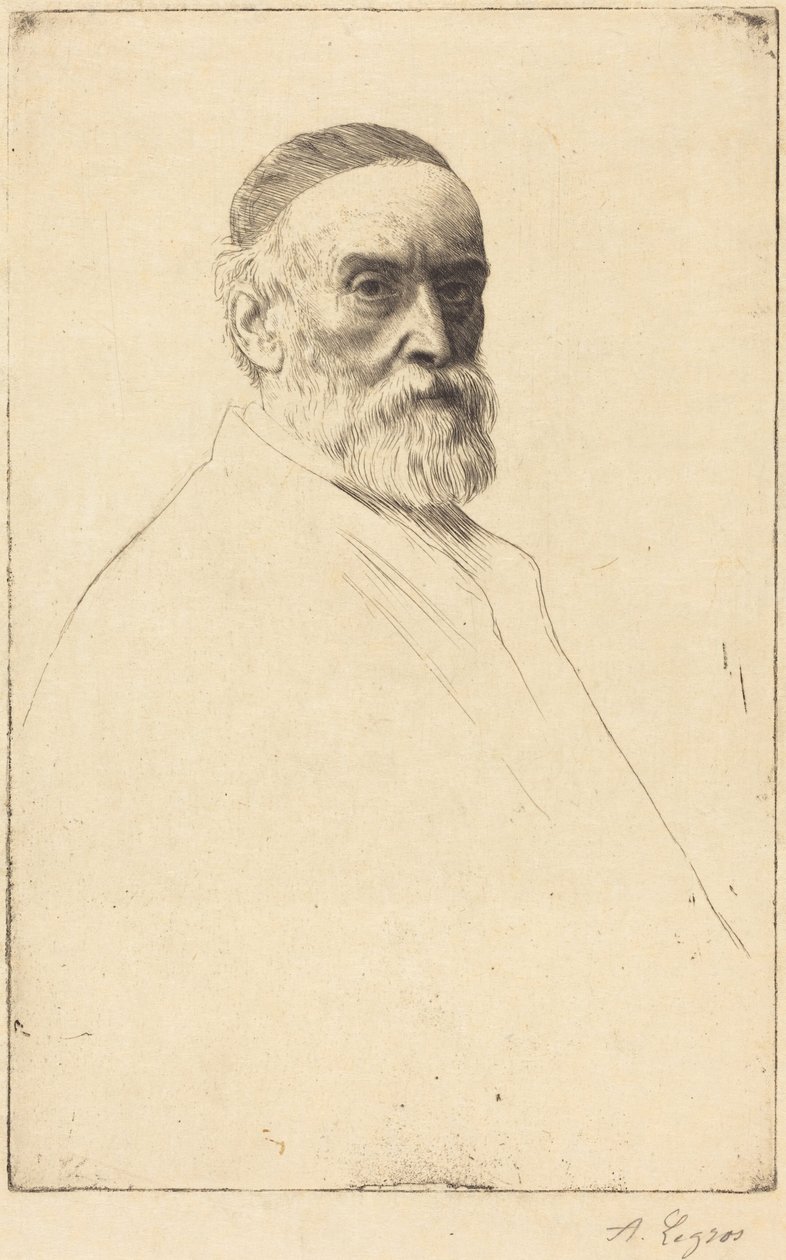 G.F. Watts, członek Królewskiej Akademii Sztuk Pięknych (R.A.) autorstwa Alphonse Legros