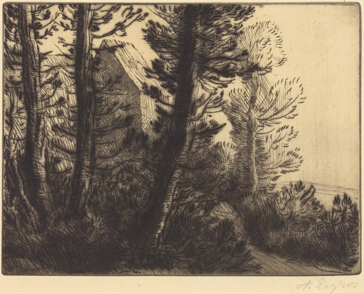 Strażnica (La maison du garde) autorstwa Alphonse Legros